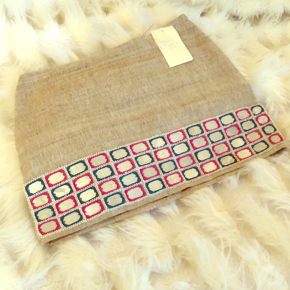 Gryphon New York mirrored mini skirt